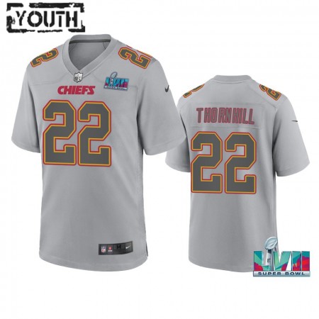 Maillot Kansas City Chiefs Juan Thornhill Atmosphere Gris Super Bowl LVII - Enfant Maillot Kansas City Chiefs Juan Thornhill Atmosphere Gris Super Bowl LVII - Enfant